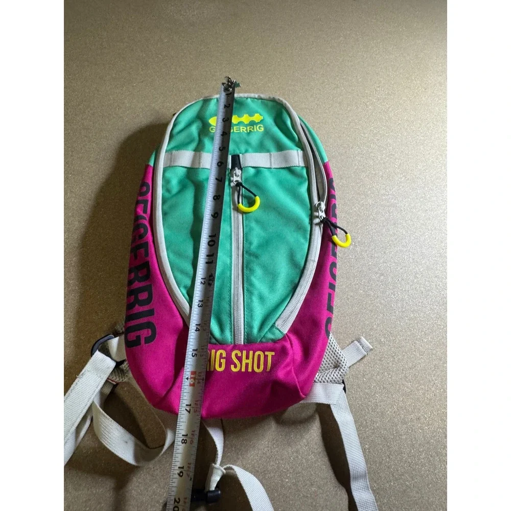 Geigerrig Rig Shot Hydration Pack Backpack Pink‎ Teal Outdoor Hiking Running